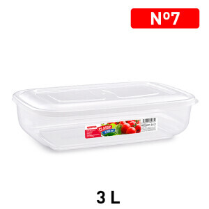 P.Forte Dóza plast Classic obdél.3l Tran. (12/bal)