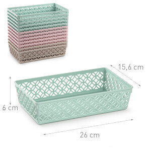 P.Forte Košík plast Tray 26*15,6*6cm VRM (12/bal)