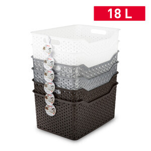 P.Forte Košík plast Nature 18l (6/krt)