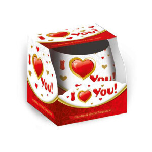 Santo 100g svíčka ve skle I love You (12/krt)