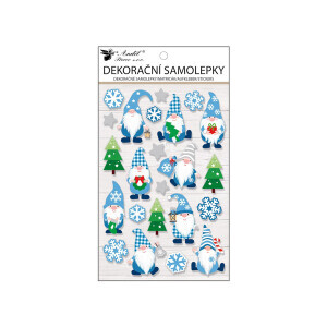 Vánoční samolepka 25*14,5cm Pop up skřítci (24/bal 288/krt)