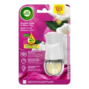 Airwick 19ml Electric komplet Jemný satén a měsíční lilie(6/krt)