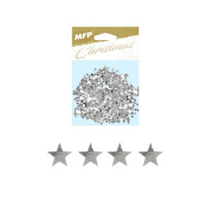 MFP Konfety hvězdičky 20g stříbrné (100/krt)