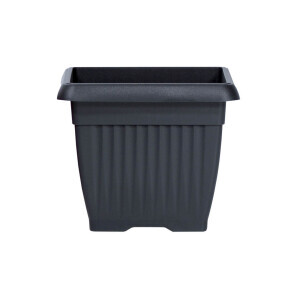 Květináč hranatý Terra 15cm antracit (10/bal)