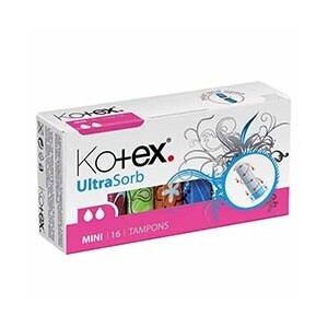 Kotex tampony Ultra Sorb 16ks Mini (24/krt)