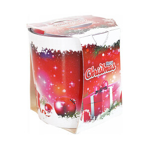 Admit Svíčka ve skle 90g Christmas Red Gifts (6/krt)
