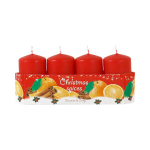Bartek Svíčka adventní 40/70 4ks Christmas Spices Cinnamon&Orange (26/krt)