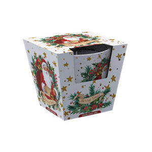 Santo 115g svíčka ve skle Christmas Santa Claus (6/krt)