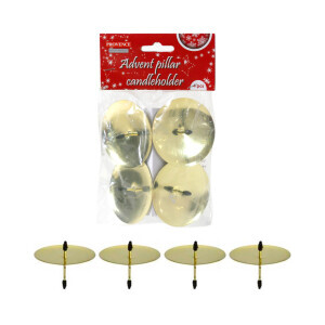 Toro Bodce na svíčky 4*6cm Gold (48/bal 192/krt)