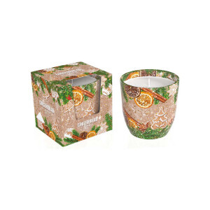 Santo 100g svíčka ve skle Christmas Gingerbread (12/krt)