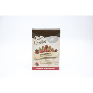 Santo Svíčka čajová 6ks Cinnamon with Cranberries (15/bal 45/krt)
