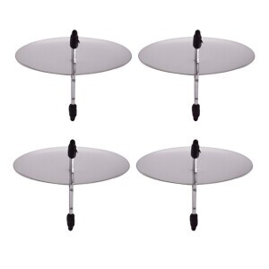Toro Bodce na svíčky 4*6cm Silver (48/bal 192/krt)