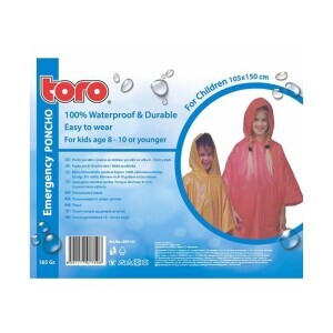 Toro Pláštěnka Poncho pro děti, VEL: 105x150cm (60/krt)