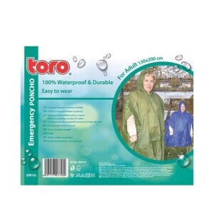 Toro Pláštěnka Poncho pro dospělé, VEL:130x200cm (50/krt)