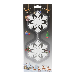 Vánoční dekorace sněhová vločka 6ks/10cm (240/krt)