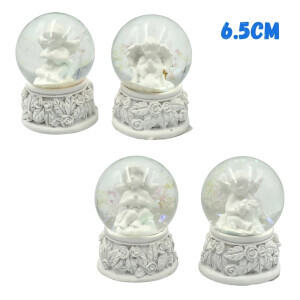 Vánoční sněžítko anděl 6.5cm (12/bal 192/krt)