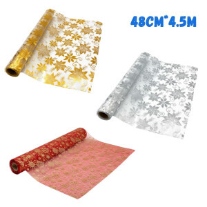 Vánoční dekorační role 48cm*4.5m (60/krt) 