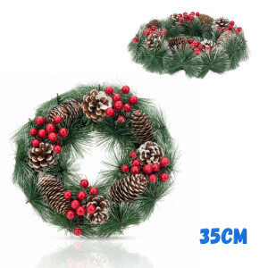 Vánoční věnec 35cm (50/krt)