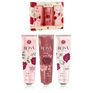 Aurora Dár.sada N Rosa 100ml krém na ruce+100ml těl.balzám+100ml těl.peeling (4/krt)
