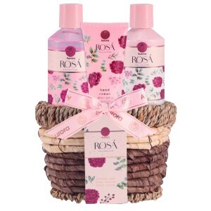 Aurora Dár.sada N Rosa kosik 180ml SG+180ml těl.mléko+60ml krém na ruce (4/krt)