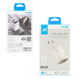 Nabiječka 30W USB/Type C s Ligthning kabel (100/krt)