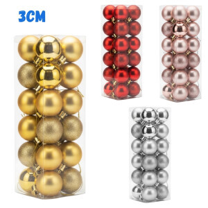 Vánoční koule 24ks/3cm (200/krt)