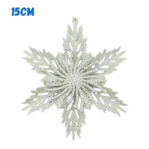 Vánoční dekorace Sněhová vločka 15cm (700/krt)