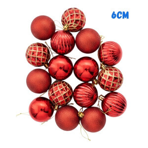 Vánoční koule 16ks/6cm (54/krt)