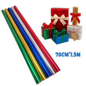 Balící papír 70cm*1.5m metalický (40/bal 240/krt)