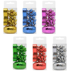 Dárková rozeta + stuhy (12/bal 480/krt)