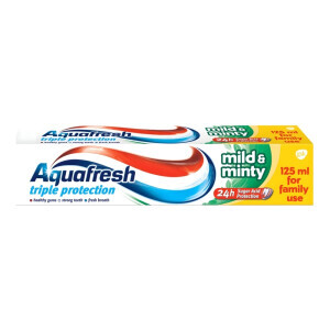 Aquafresh 125ml ZP Tripple Mild&Minty(12/krt)