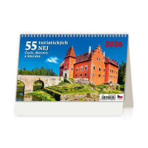 Helma Kalendář 226x139(30) 55 turistických nej ČR