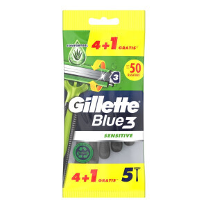 Gillette Blue3 Holítka 5ks Sensitive (20/krt)