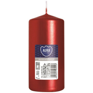 Bispol Svíčka Pillar 50/100 a1 red metalic(8/krt)