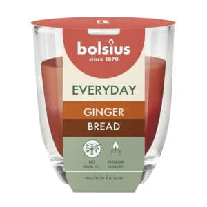 Bolsius Svíčka ve skle 80/70 ginger bread(6/krt)