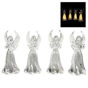 Vánoční dekorace LED anděl (12/bal 360/krt)