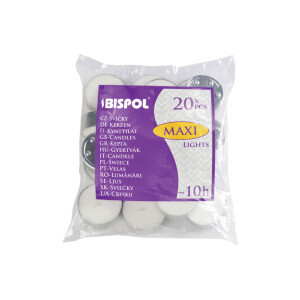 Bispol Svíčka čajová Maxi 20ks (10/krt)