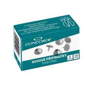 Concorde Připinárky 11mm kovové 100ks (10/bal 300/krt)