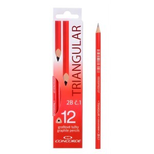 Concorde Tužka grafitová trojhnranná 2B (12/bal 240/krt)
