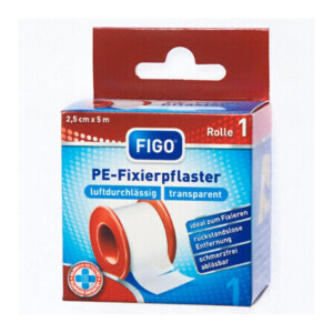 Figo náplast rolová 2.5cm*5cmx5m transparent N (20/bal 400/krt)