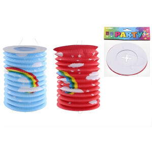 Lampion válec 15 cm Duha (12/bal 600/krt)