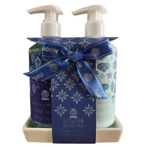 Aurora Dár.sada Winter Sparkling s tácem 4ks White Tea (4/krt)