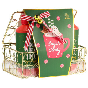 Aurora Dár.sada Xmas Granatové jablko drátěný stojanek 4ks(4/krt)