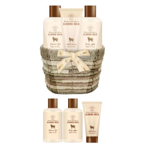 Aurora Dár.sada Mandlové mléko košík 3ks(4/krt)
