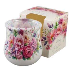 Santo 75g svíčka ve skle Magic Garden (12/krt)