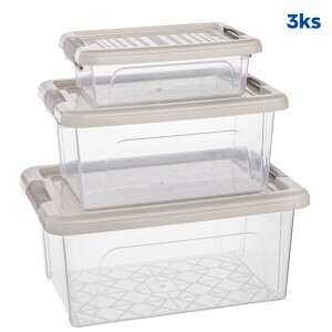 QS Sada úložný box 3ks (12/krt)