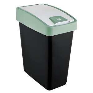 Odpadkový koš+víkem zelená 25L(5/krt)