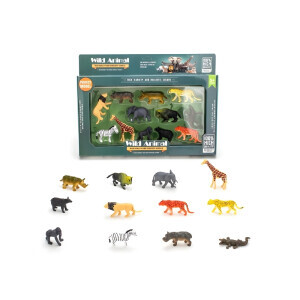 Sada zviřata safari 7cm 12ks (20/bal 40/krt)