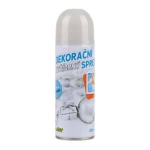 Dekorační sprej Stříbrný 250ml(48/krt)