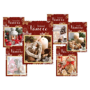 MFP Vánoční pohlednice E+UV+glitr/173 (50/bal)